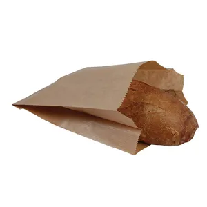 1000 sacs 2 baguettes kraft brun 17x8x52 cm