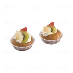 1000 Caissettes à savarin ou baba Ø 96 x h 27 mm