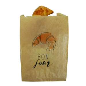 1000 Sacs croissant kraft brun  N°5